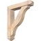 Ekena Millwork Funston Arts and Crafts Smooth Bracket w/ Offset Brace, Douglas Fir, 5 1/2"W x 26"D x 30"H BKT0604X26X30FST03SDF - alternate 1